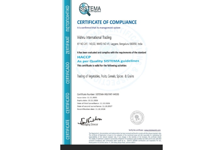 HACCP Certificate